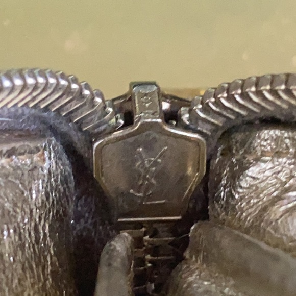 YSL gold Belle du Jour zip around leather wallet - Picture 12 of 16